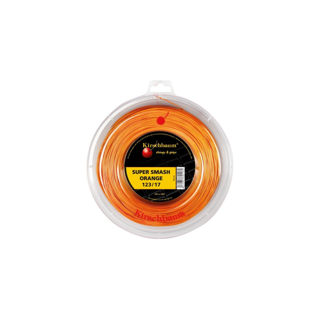Kirschbaum SuperSmash Orange 1,23 mm – Bobine 200 m